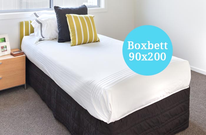 Boxspringbett 90x200 cm - Boxspringbett Einzelbett